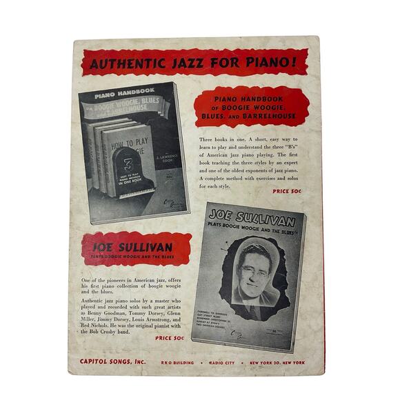 GI Jive Sheet Music 1943 Johnny Mercer with Paul Weston and His Orchestra - Picture 6 of 6